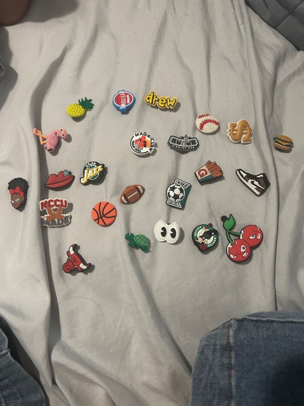 Colorful Assorted crocs pins- Fruit & Sports Mix